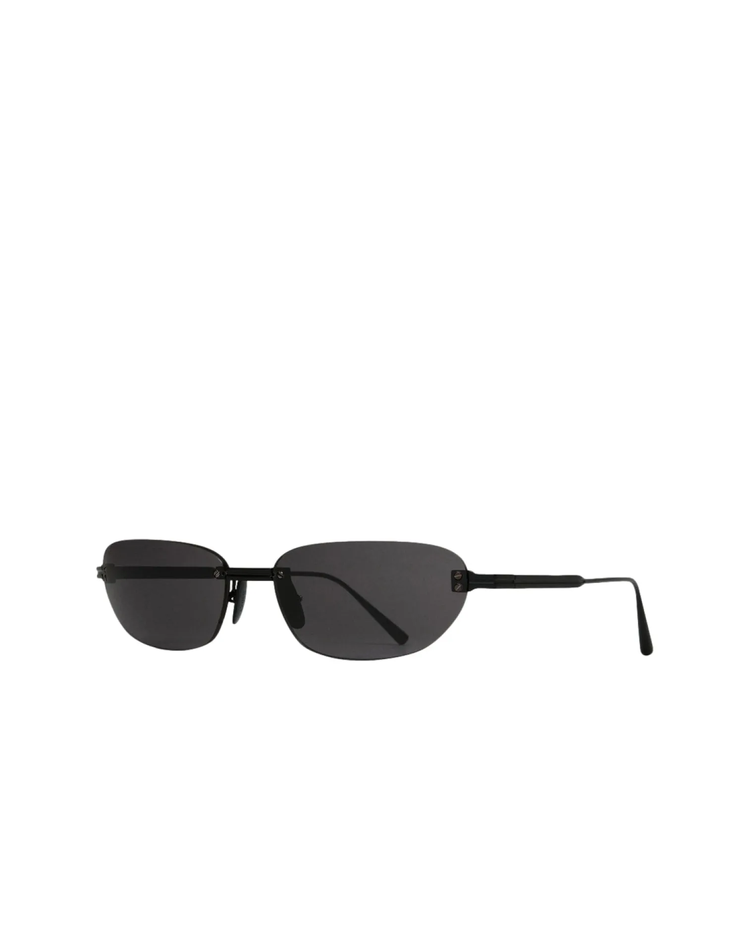Solbriller|Solbriller<Chimi Eyewear Rimless Oval Black Solbriller Sort