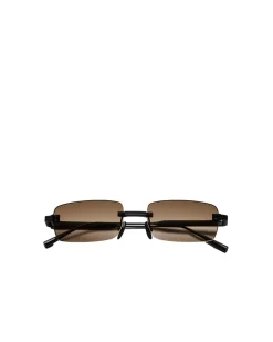 Solbriller|Solbriller<Chimi Eyewear Rimless Parallel Brown Gradient Solbriller Lysebrun