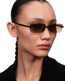 Solbriller|Solbriller<Chimi Eyewear Rimless Parallel Brown Gradient Solbriller Lysebrun