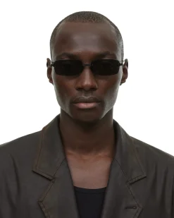 Solbriller|Solbriller<Chimi Eyewear Rimless Parallel Black Solbriller Sort