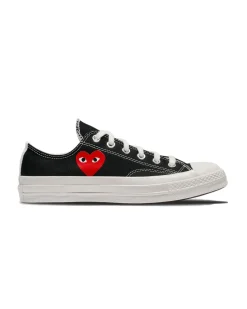 Sko<Comme des Garcons Play CT70 Small red heart LOW top Sko Sort