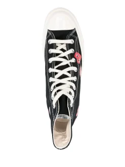 Sko|Sko<Comme des Garcons Play x Converse CDG MULTI HEART HIGH TOP Sko Sort
