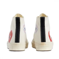 Sko|Sko<Comme des Garcons Play x Converse CDG BIG HEART HI Top White Sko Off-White
