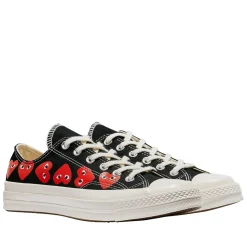 Sko|Sko<Comme des Garcons Play x Converse CDG Multi Heart Low Top Sko Sort