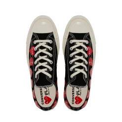 Sko|Sko<Comme des Garcons Play x Converse CDG Multi Heart Low Top Sko Sort