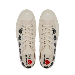 Sko|Sko<Comme des Garcons Play x Converse CDG Multi Heart Low Top Sko Off-White