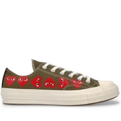 Sko|Sko<Comme des Garcons Play x Converse CDG Multi LOW Top Khaki Sko Grønn