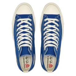 Sko|Sko<Comme des Garcons Play x Converse CDG BIG HEART HI TOP Blue Sko Blå