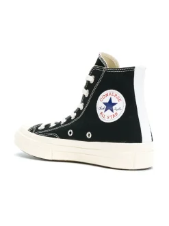 Sko|Sko<Comme des Garcons Play x Converse CDG BIG HEART HI TOP Black Sko Sort