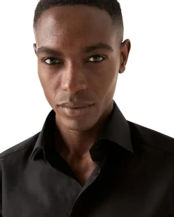 Skjorte<Eton 3000 Slim Black Signature Twill Shirt Skjorte Sort