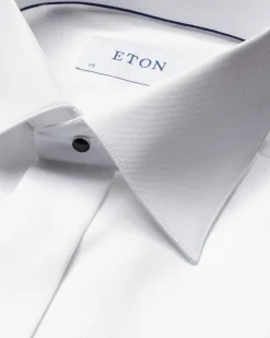 Skjorte<Eton 3000 Slim Evening White Signature Twill Shirt Skjorte Hvit