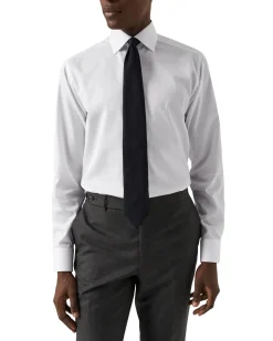 Skjorte<Eton 3000 Slim White Signature Twill Shirt Skjorte Hvit