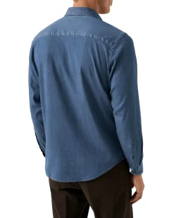 Skjorte<Eton Dark Wash Denim Stretch Shirt Skjorte Denim