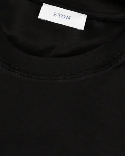 T-Shirt<Eton Filo di Scozia T-shirt T-shirt Sort