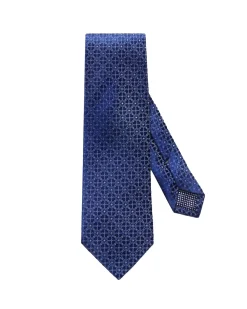Tilbehør<Eton Floral Silk Tie Slips Blå Mønster