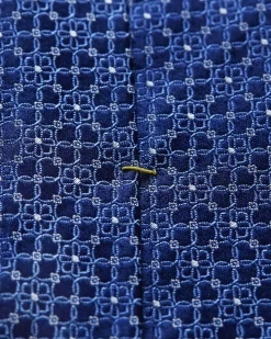 Tilbehør<Eton Floral Silk Tie Slips Blå Mønster