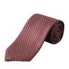 Tilbehør<Eton Geometric Woven Slik Tie Slips Burgunder Mønster