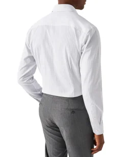 Skjorte<Eton Light Blue Striped Signature Twill Shirt Skjorte Stripet