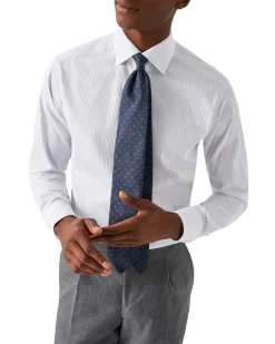 Skjorte<Eton Light Blue Striped Signature Twill Shirt Skjorte Stripet