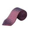 Tilbehør<Eton Medallion Woven Silk Tie Slips Rødt Mønster