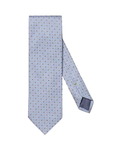 Tilbehør<Eton Silk Cotton Tie Slips Blå