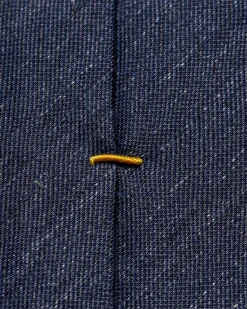Tilbehør<Eton Silk Linen Tie Slips Marine