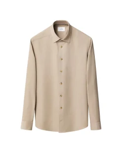 Skjorte<Eton Solid Corduroy Shirt Skjorte Lys Brun
