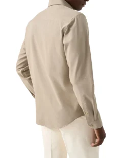 Skjorte<Eton Solid Corduroy Shirt Skjorte Lys Brun
