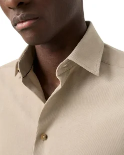 Skjorte<Eton Solid Corduroy Shirt Skjorte Lys Brun