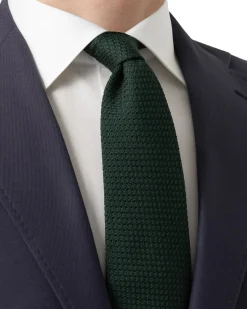 Tilbehør<Eton Solid Grenadine Tie Slips Mørkegrønn