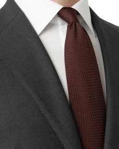 Tilbehør<Eton Solid Grenadine Tie Slips Mørkerød