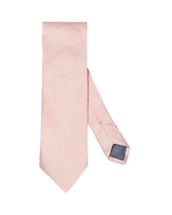 Tilbehør<Eton Solid Silk Linen Tie Slips Rosa
