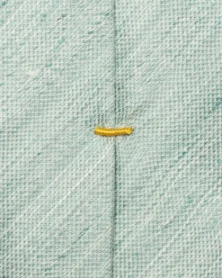 Tilbehør<Eton Solid Silk Linen Tie Slips Lysegrønn