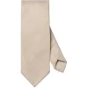 Tilbehør<Eton Solid Wool Flannel Tie Slips Beige