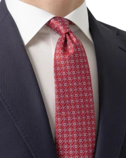 Tilbehør<Eton Tie Slips Rødt Mønster