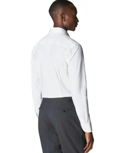 Skjorte<Eton White Four-Way Stretch Shirt Skjorte Hvit