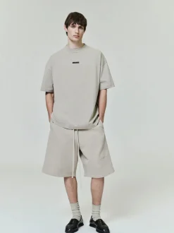 T-Shirt<Fear of God Essentials Classic Tee T-shirt Grå