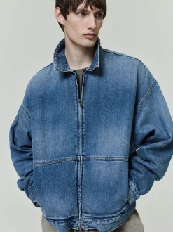 Jakke<Fear of God Essentials Denim Trucker Jacket Jakke Denim