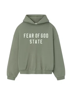 Genser<Fear of God Essentials 90S Fit Fleece Hoodie Hettegenser Lysebrun