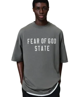 T-Shirt<Fear of God Essentials 90S Fit T-Shirt T-shirt Grå Grønn