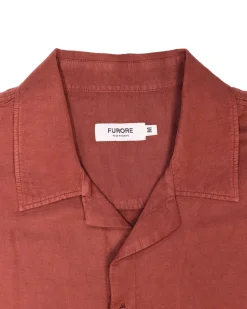 Skjorte<Furore Hill Short Sleeve Skjorte Rustrød