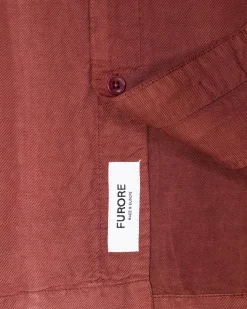 Skjorte<Furore Hill Short Sleeve Skjorte Rustrød