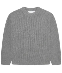 Genser<Garment Project Boxy Wool Knit Genser Lys Grå Melert