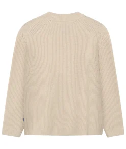 Genser<Garment Project Boxy Wool Knit Bone Genser Beige