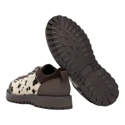 Sko<Garment Project Dune Low - Hairy cow Leather Sko Hvit Og Brun