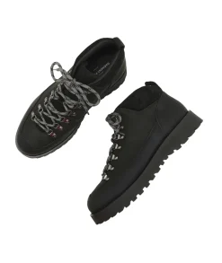 Sko<Garment Project Dune Mid - Black Crazy Horse Leather Sko Sort