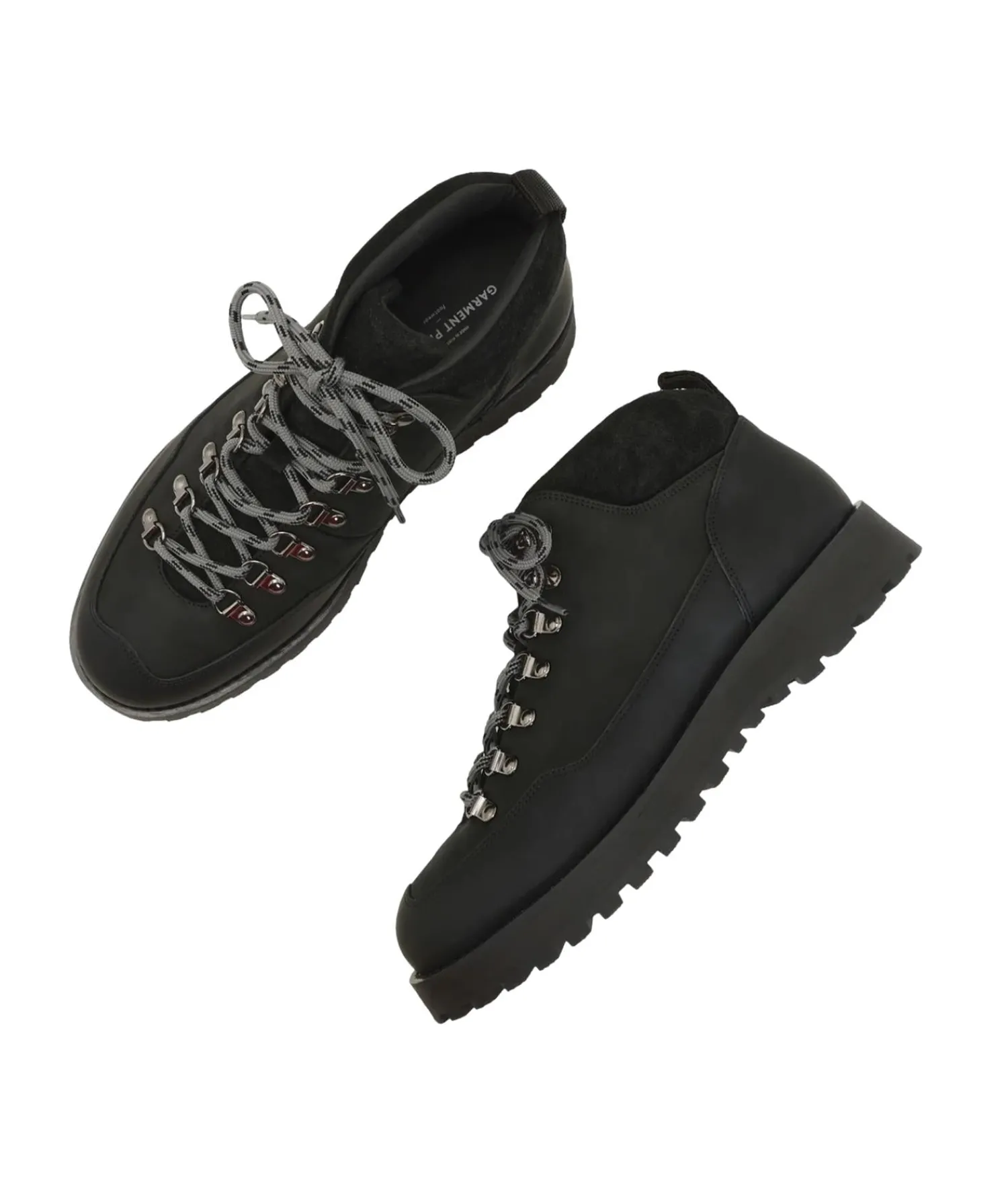 Sko<Garment Project Dune Mid - Black Crazy Horse Leather Sko Sort