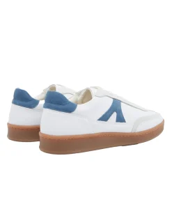Sko<Garment Project Liga - White/Blue Leather Sko Hvit Og Mørkeblå
