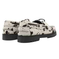 Sko<Garment Project Ollie Boat Shoe Sko Hvit Og Sort