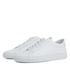 Sko<Garment Project Premium Low White Leather Sko Hvit